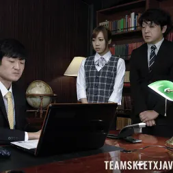 Aiko Endo in 'Team Skeet' Threesome at the Office (Thumbnail 28)