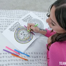 April Olsen in 'Team Skeet' Coloring With April (Thumbnail 4)