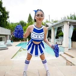 Ellie Nova in 'Team Skeet' Busty Cheerleader Does the Splits, Gets Some Dick (Thumbnail 1)