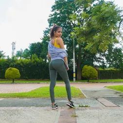 Evelyn Suarez in 'Team Skeet' Working Out Her Latina Pussy (Thumbnail 1)