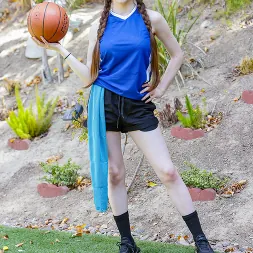 Hazel Moore in 'Team Skeet' Three Little Sluts Ride His Cock To Be on the Team (Thumbnail 16)