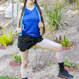 Hazel Moore in 'Team Skeet' Three Little Sluts Ride His Cock To Be on the Team (Thumbnail 20)