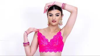 Julia James in 'Meet the Sari-Sisters: Indian Twins Share Their First Cock'