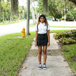 Katalina Mills in 'Team Skeet' Personal Driver Pipes Schoolgirl (Thumbnail 1)