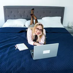 Khloe Kapri in 'Team Skeet' Flip Fucking the School's Tiniest Nerd (Thumbnail 56)