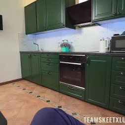Luxury Girl in 'Team Skeet' Teasing In The Kitchen (Thumbnail 1)